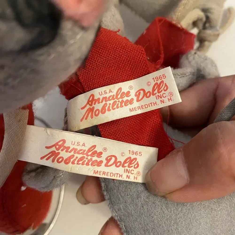 VTG 1965-70s Annalee Lot 6 Mice Bendable Dolls FIgures Handmade USA Collectible